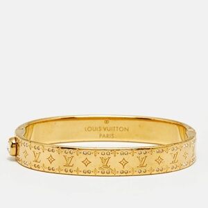 💎💎 Luxurious Louis Vuitton Nanogram Strass Gold Bracelet with Crystal Detail 💎💎